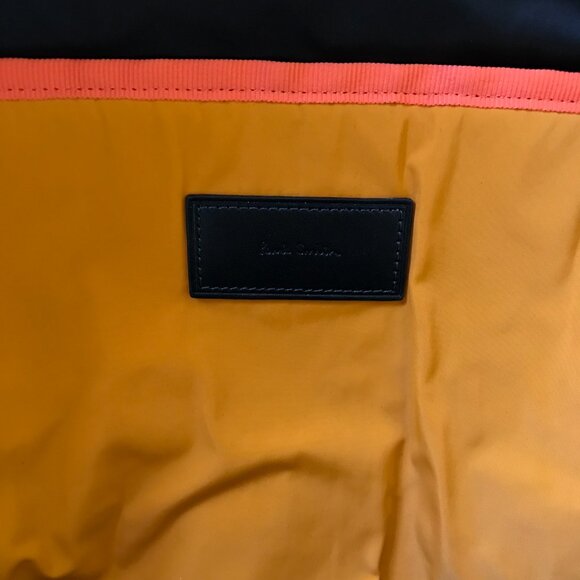 NEW Paul Smith Nylon Backpack Rucksack Mens Black Zip Around Travel Computer Bag - Picture 10 of 13